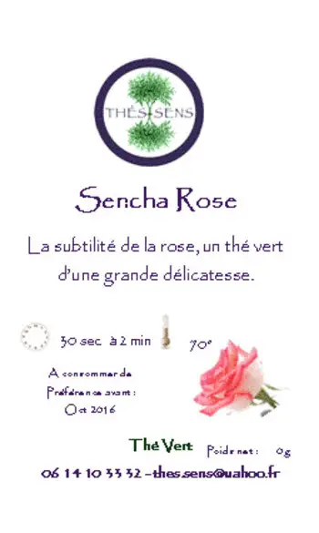 SENCHA ROSE (100grs)